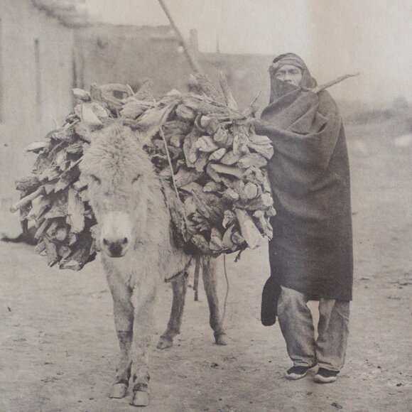 A LOAD OF FUEL - ZUÑI  #70 Edward Sheriff Curtis Print - Picture 11 of 15